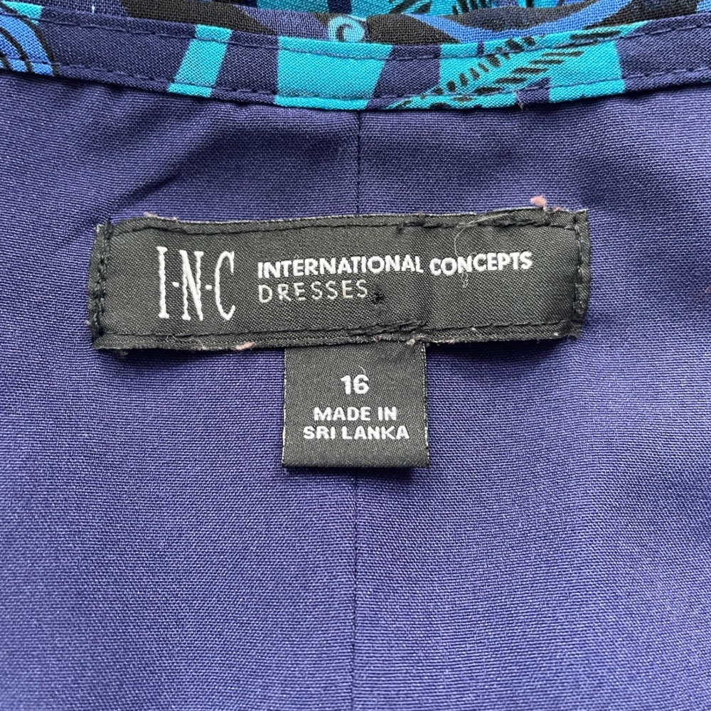 INC International Concepts Blue Floral Maxi Dress - Picture 6 of 14